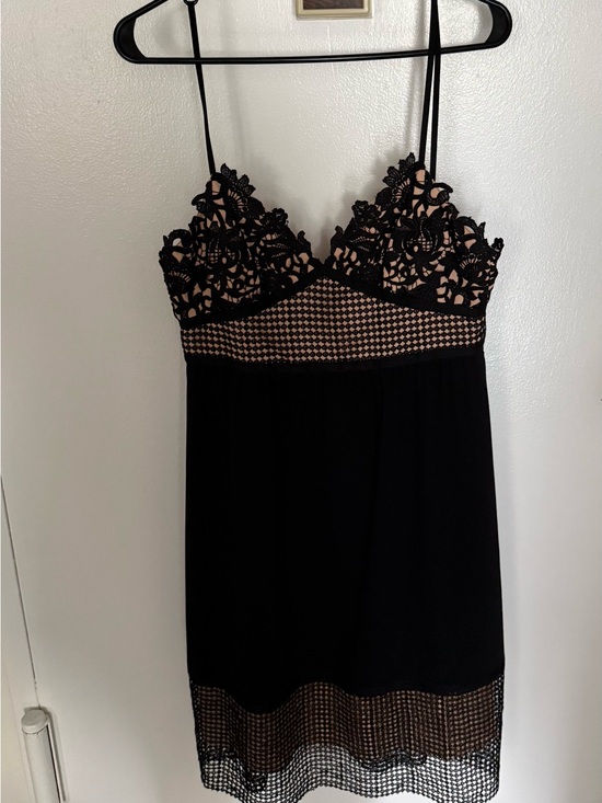 Theory Dresses & Skirts - Theory Black Lace-Trim dress NWT
